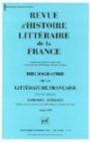 Revue histoire-littérature de la France, 1998, numéro 5