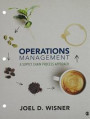Bundle: Wisner: Operations Management (Loose-Leaf) + Wisner: Operations Management Interactive eBook