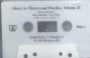 Audio Cassette Recorded Examples Volume II To Accompany Music In Theory And Practice, Volume II
