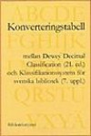 Konverteringstabell mellan dewey decimal classification 21 ed. och klassifikationssystem för svenska bibliotek 7:e uppl - BIBLIOTEKSUTRUSTAD