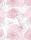 Rose Notebook: Cute Drawing Flower Journal Book Ruled Lined Page For Kids Teen Girl Women Princess Great For Writing Couple Lover Dia