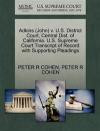 Adkins (John) v. U.S. District Court, Central Dist. of California. U.S. Supreme Court Transcript of Record with Supporting Pleadings