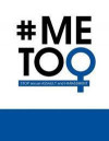 MeToo: Stop Sexual Assault And Harassment Large Notebook (Blue & White)