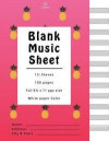 Blank Music Sheets: Blank Music Manuscript Book, Staff Notebook, Staff Paper - 8.5x11 Pink Pineapple / 12 Staves / 100 pages