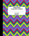Soft Cover Composition Notebook: Chevron Pattern Journal, Diary or Writing Tablet with College Ruled Paper - Use for School, Work, Home or Office