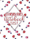 Storyboard Notebook 1.85: 1: Cinema Notebooks For Cinema Artists: 4 Panel / Frame with Narration Lines, For School, Teacher, Office, Student Com