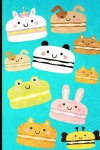 Journal: Cute Animal Macarons Design - 128 College Ruled Pages: 6 X 9 in Blank Lined Journal with Soft Matte Cover - Notebook