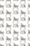 Notebook: Dot-Grid, Graph, Lined, Blank No Lined: Cute Unicorn: Pocket Notebook Journal Diary, 120 pages, 5.5' x 8.5' (Blank Not