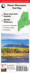 AMC Map: Baxter State Park - Katahdin and 100-Mile Wilderness: Maine Mountains Trail Map