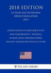 Certification of Compliance with Meal Requirements - National School Lunch Program under Healthy, Hunger-Free Kids Act of 2010 (US Food and Nutrition