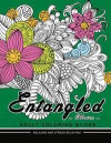 Entangled Flower Adult coloring Book: Flower and Floral with animals coloring book for grown-up