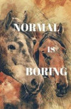 Normal Is Boring: Watercolor Dot Grid Blank Journal, 120 Pages Grid Dotted Matrix A5 Notebook, Gratitude Life Quotes Journal