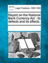 Report on the National Bank Currency ACT