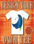 Design Your Own Tee: 8.5x11 38 Pages Glossy Finish Blank T-Shirt Design Templates Book 2