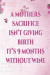 A Mothers Sacrifice Isn't Giving Birth It's 9 Months Without Wine: Mothers Day Journal / Notebook. This Is a Great Journal for Mothers Day and Makes a