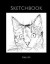 Black and White Cat Sketchbook Easy Art: Blank Pages to Sketch, Draw, Doodle, Paint and Write.White paper, Extra large (8.5 x 11)