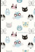 Journal: 6 X 9 in Blank Lined Journal 128 College Ruled Pages: Cute Cat Faces Design on Soft Matte Cover Notebook, Diary, Compo