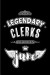 Legendary Clerks are born in June: Blank Lined 6x9 Clerical Journal/Notebooks as Appreciation day, Birthday, Welcome, Farewell, Thanks giving, Christm