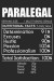 Paralegal Nutritional Facts: Blank Lined Journal for Paralegals