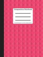 Composition Notebook - College Ruled 200 Sheets/ 400 Pages 9.69 by 7.44 -HP: Hot Pink Soft Cover - Plain Journal - Blank Writing Notebook - Lined Page