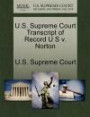 U.S. Supreme Court Transcript of Record U S v. Norton