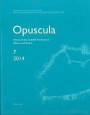 Opuscula 7 ; 2014 : Annual of the Swedish Institutes at Athens and Rome