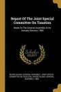 Report Of The Joint Special Committee On Taxation