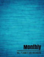 Monthly Bill Planner and Organizer: Classic Blue Design Personal Money Management With Calendar 2018-2019 Step-by-Step Guide to track your Financial H