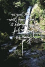 One good thing about music, when it hits you feel no pain: 6x9 Inch Lined Bob Marley Journal/Notebook - Peaceful, Waterfall, Green, Nature, Landscape