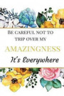 Be Careful Not To Trip Over: The Best Appreciation Sarcasm Funny Satire Slang Joke Thank You Lined Motivational Inspirational Card Cute Diary Noteb
