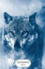 Notebook: Winter Wolf: Journal Dot-Grid, Graph, Lined, Blank No Lined, Small Pocket Notebook Journal Diary, 120 Pages, 5.5' X 8