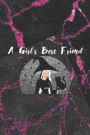 A Girl's Best Friend: Blank Lined Notebook ( Witch ) Black/Pink