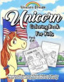 Unicorn Coloring Book for Kids Ages 4-8: A Fun Unicorn Adventure in United States of America (Usa) Activity Coloring Book Gift for Girls and Boys