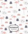 Notebook: Leaves flamingos pattern: Journal Dot-Grid, Grid, Lined, Blank No Lined: Book: Pocket Notebook Journal Diary, 120 page