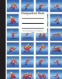 Composition Book 200 Sheet/400 Pages 8.5 X 11 In.-College Ruled Colorful Sports: Gymnastics Volleyball Tennis Soccer Sailing Wresting Boxing Swimming