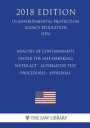 Analysis of Contaminants Under the Safe Drinking Water Act - Alternative Test Procedures - Approvals (US Environmental Protection Agency Regulation) (