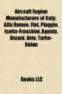 Aircraft Engine Manufacturers of Italy: Alfa Romeo, Fiat, Piaggio, Isotta-Fraschini, Agusta, Anzani, Avio, Turbo-Union