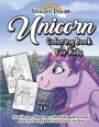 Unicorn Coloring Book for Kids Ages 4-8: A Fun Unicorn Adventure in United Kingdom (London) Activity Coloring Book Gift for Girls and Boys