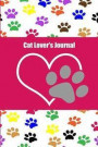 Cat Lover's Journal: Heart with Paw Blank Lined Journal, Journal for Cat Lovers, Cat Lovers Gifts, Cat Lovers Notebook