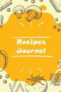 Recipes Journal: Blank Cookbook Recipes & Memo Note