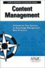 Content Management: A Guide for Your Journey to Knowledge Management Best Practices