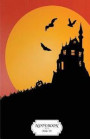Notebook: Halloween Scary Castle: Journal Dot-Grid, Graph, Lined, Blank No Lined, Small Pocket Notebook Journal Diary, 120 Pages