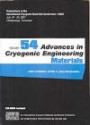 Advances in Cryogenic Engineering Materials: Transactions of the International Cryogenic Materials Conference - ICMC, Vol. 54 (AIP Conference Proceedings / Materials Physics and Applications)