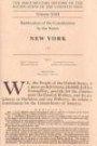 The Documentary History Of The Ratification Of The Constitution: Ratification Of The Constitution By The States, New York, Number 4 (Documentary History of the Ratification of the Constitution)