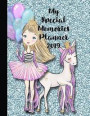 My Special Memories Planner: The Ultimate Yearly Scrapbook Planner for Keeping All Your Child's Memories Together - Blue Princess and Unicorn
