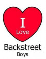 I Love Backstreet Boys: Large White Notebook/Journal for Writing 100 Pages, Backstreet Boys Gift for Women, Girls, Boys and Men