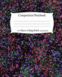 Composition Notebook: 100 Sheets, 7.5 x 9.25in, College Ruled Paper, Bound Soft Cover, Bright Multi Colored Cover, School Home Office, One S