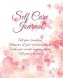 Self care journal: iary, notebook for full year tracking, take care of mind and body, tracking moods and emotions, months planner, flower