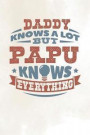 Daddy Knows A Lot But Papu Knows Everything: Family life grandpa dad men father's day gift love marriage friendship parenting wedding divorce Memory d