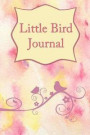 Little Bird Journal: 114 Notebook Lined and Blank Page Softcover Journal, College Ruled Composition Notebook (6x9, 114 Pages), Pink/Yellow